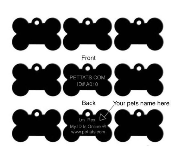 Pet Tat's- PETTATS Metal ID Tag & Transfer Tattoo - Image 3