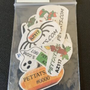 Collarless Holiday PETTATS Tattoo-able ID’s (members only product)